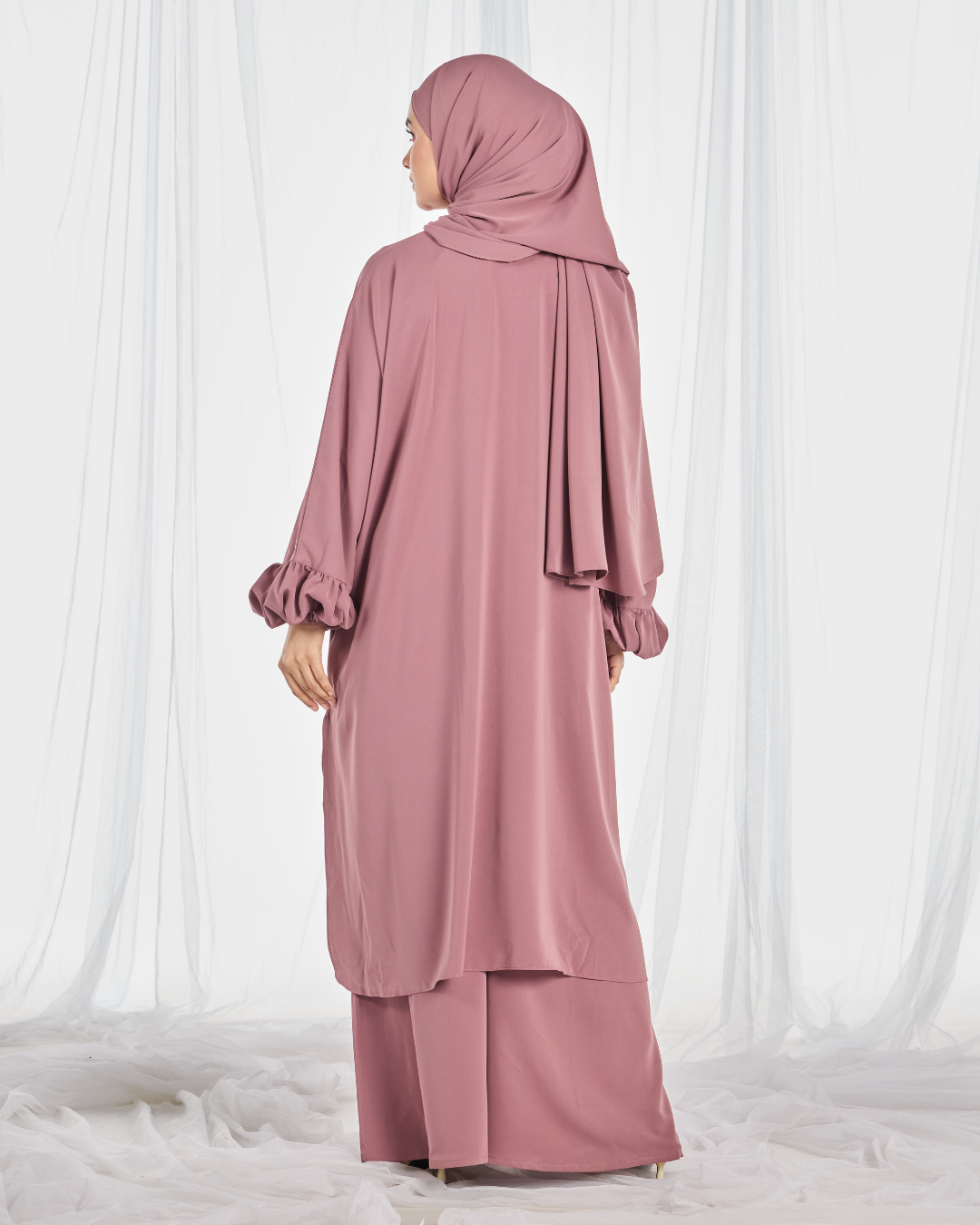 Hajar Pantsuit in Dusty Rose