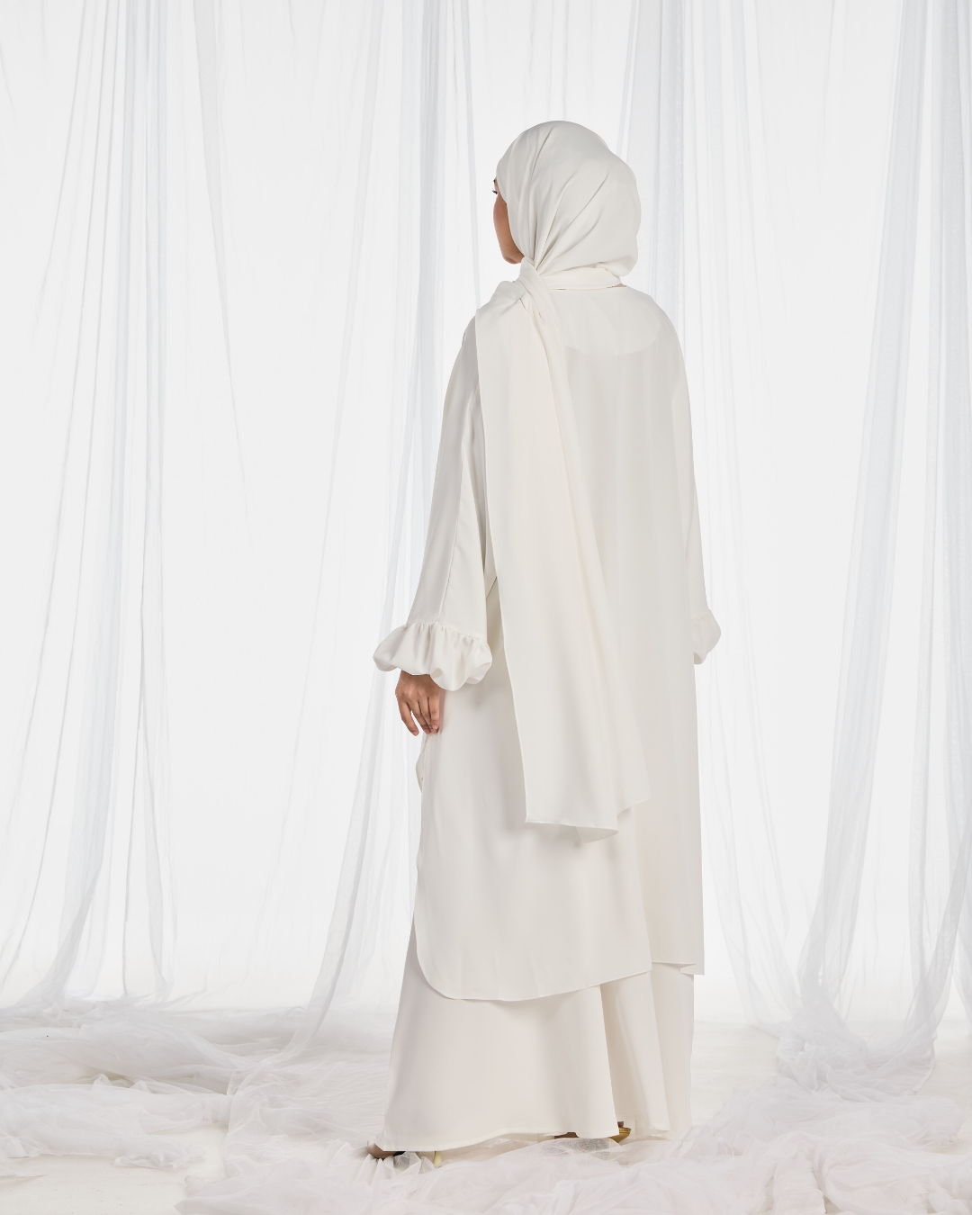 Hajar Pantsuit in White