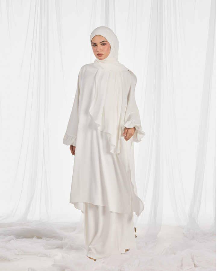 Hajar Pantsuit in White