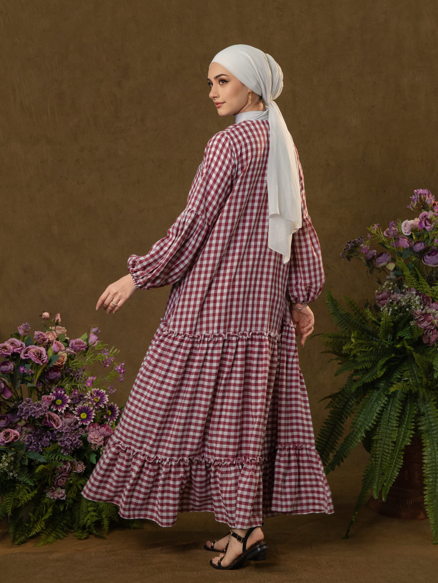 Alora Gingham Dress