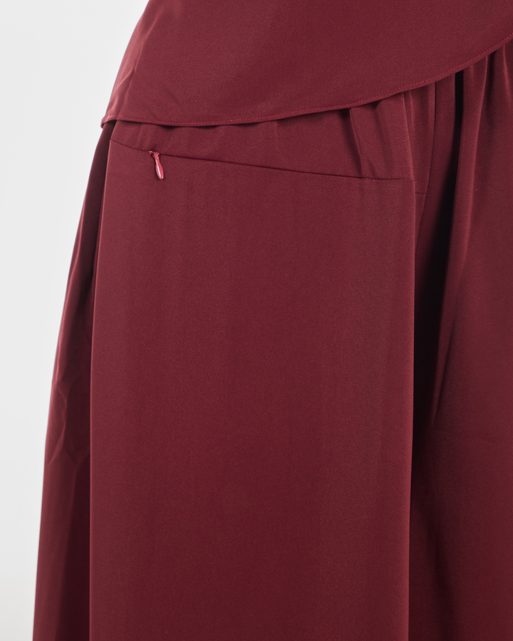 Hajar Pantsuit in Maroon