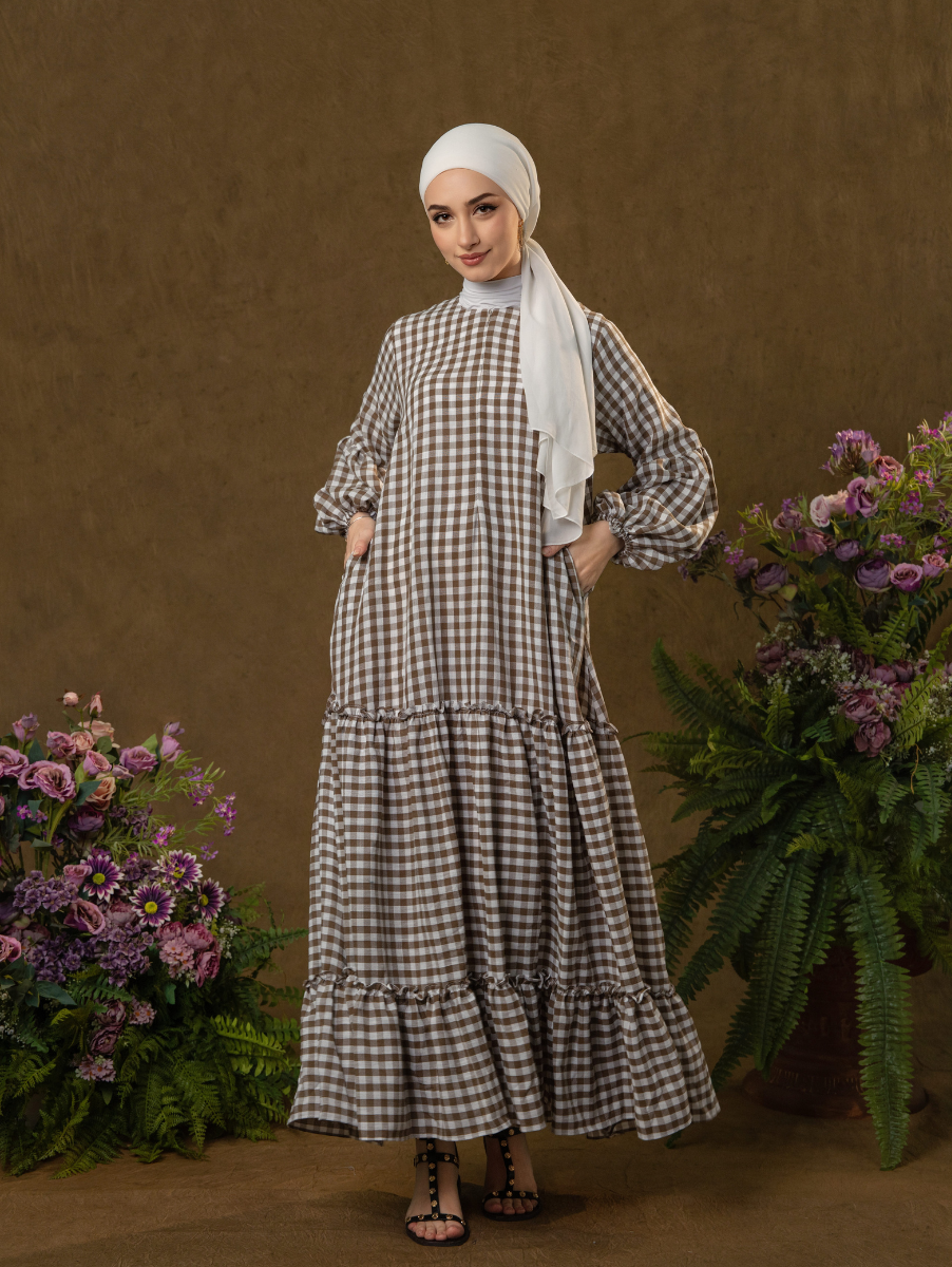 Alora Gingham Dress