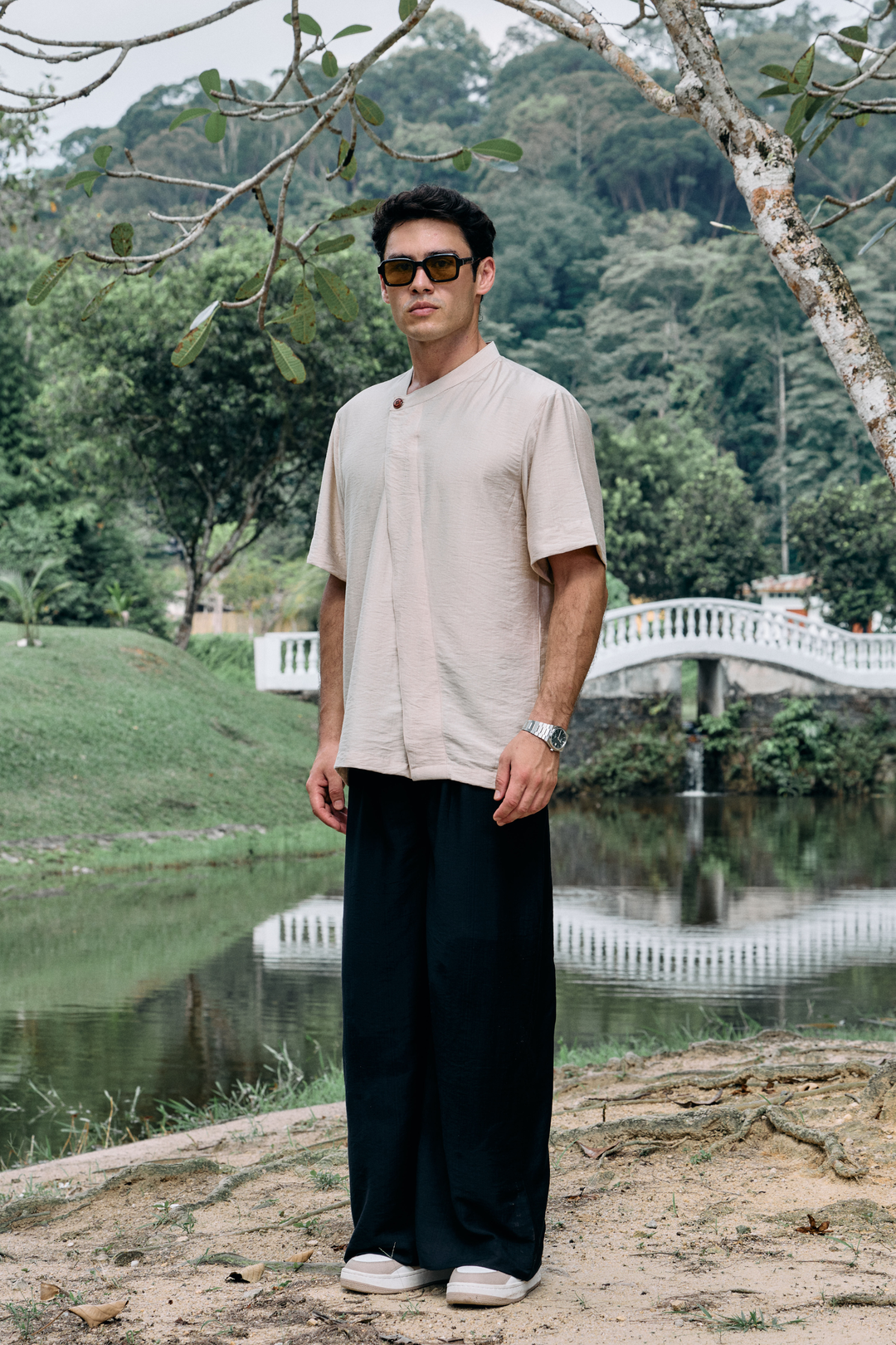 Aruna Linen Shirt in Cream