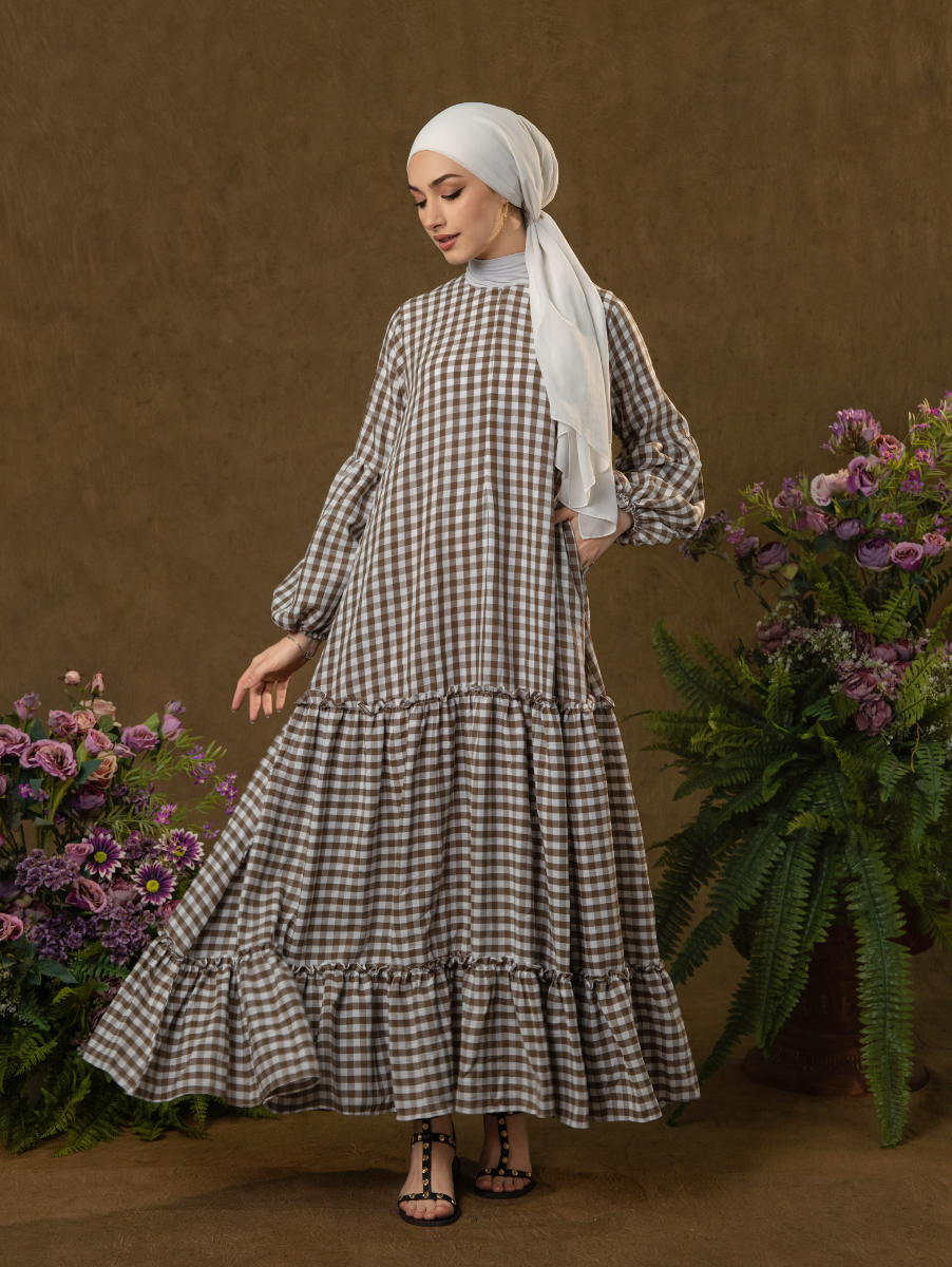 Alora Gingham Dress