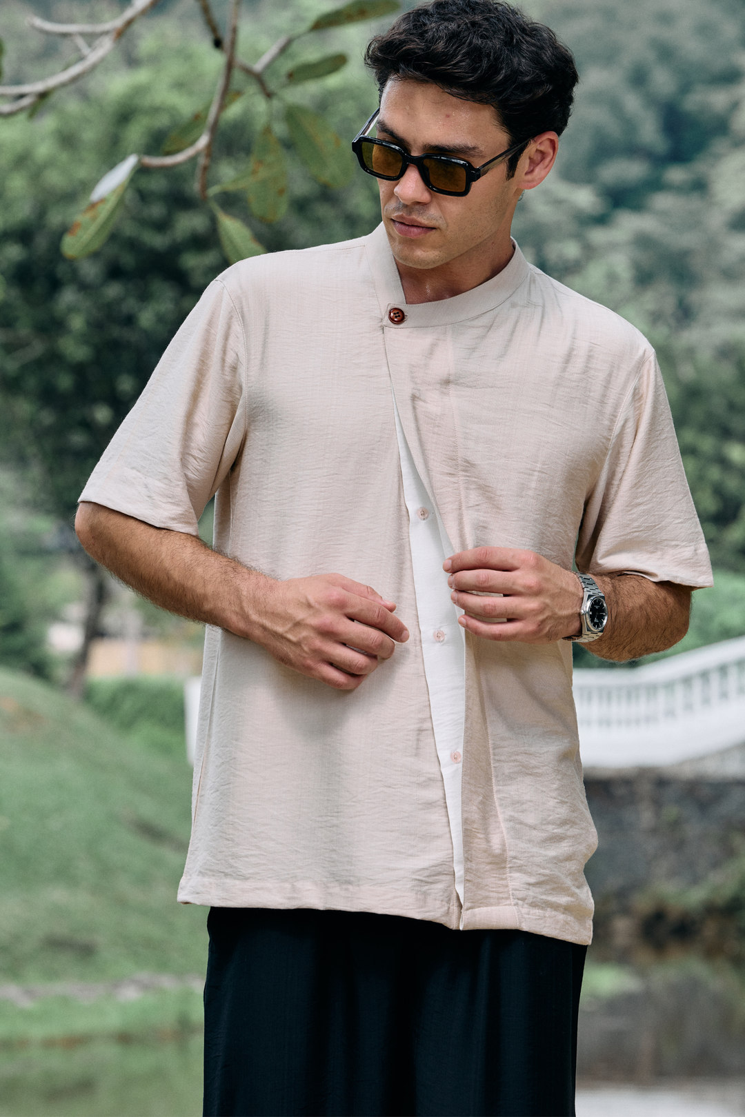 Aruna Linen Shirt in Cream