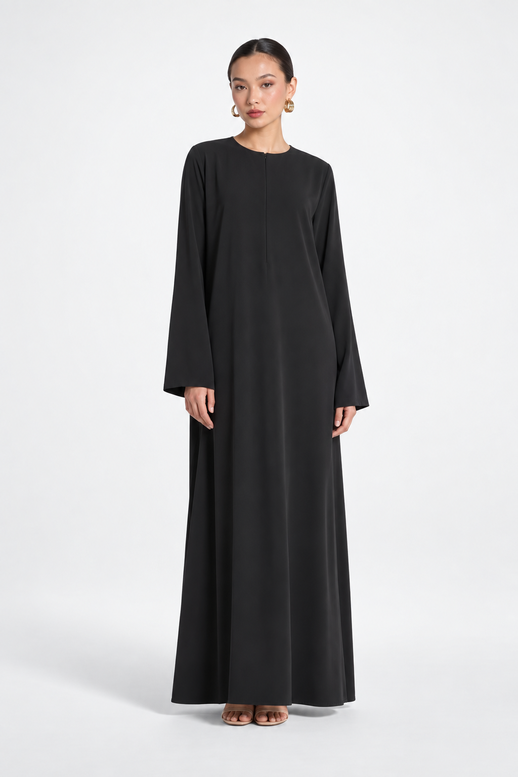 Basic Nidha Abaya Inner in Black