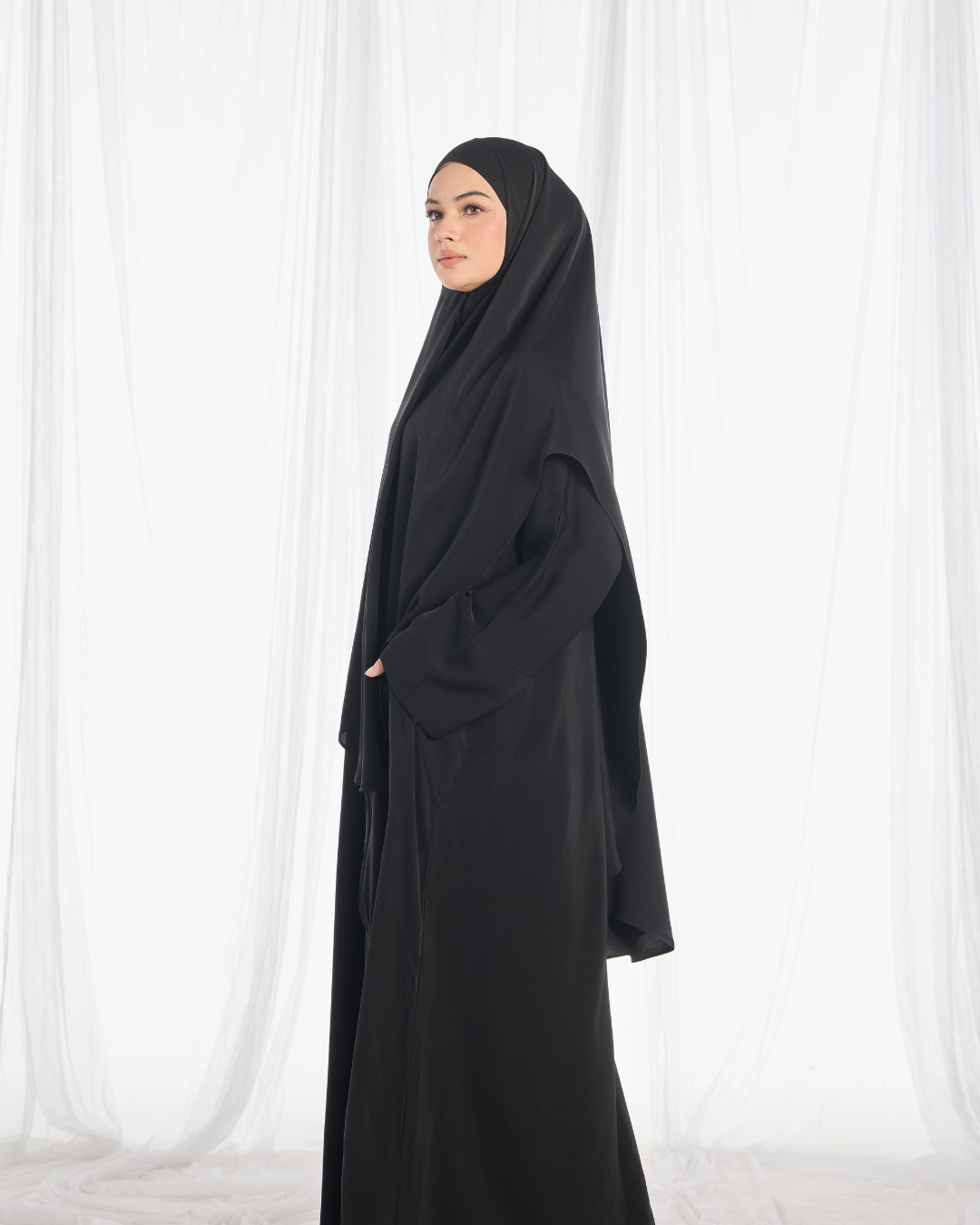 Safa Khimar Umrah Set in Black