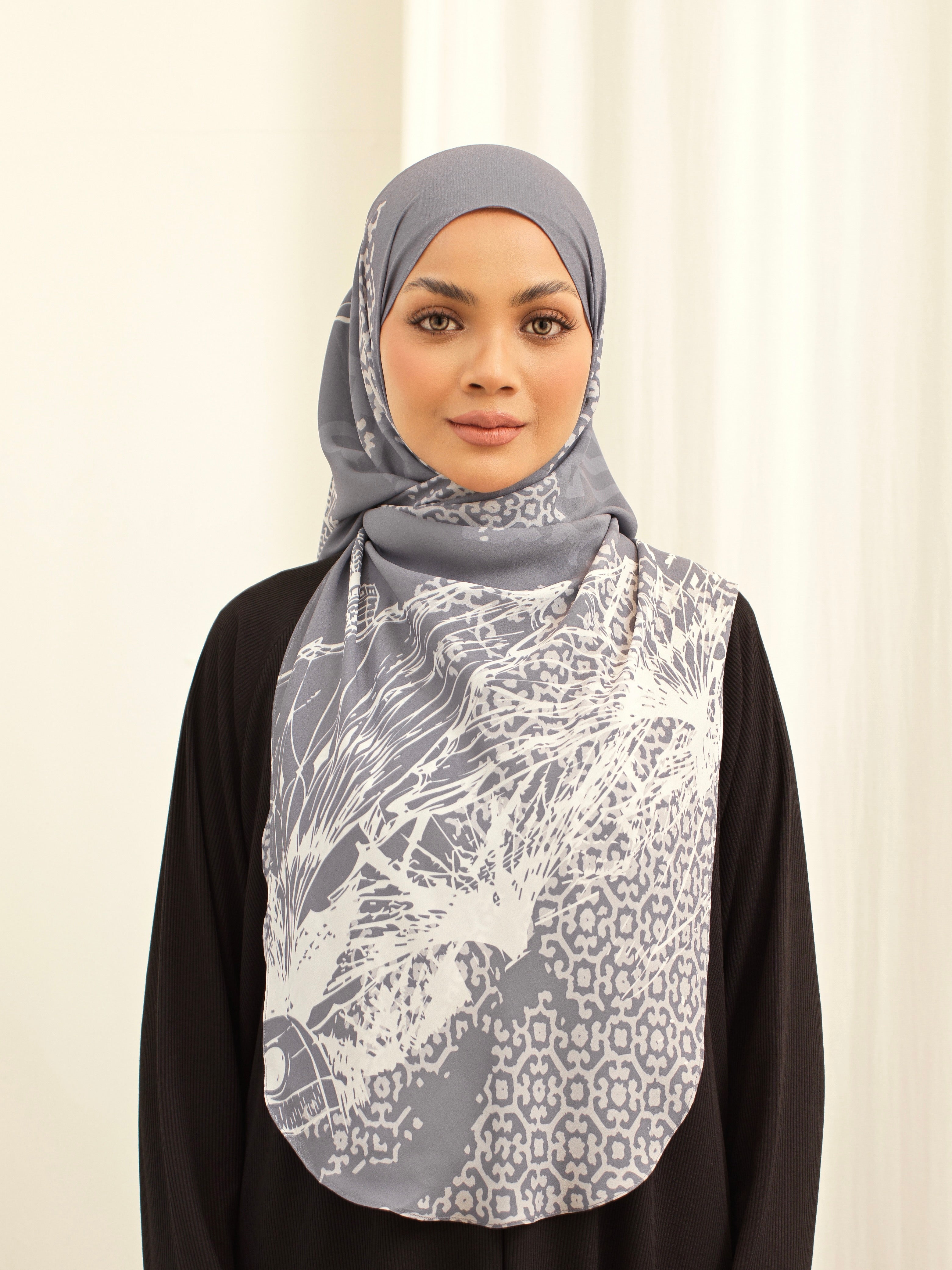 Leya Printed: Raudah in Powder Blue