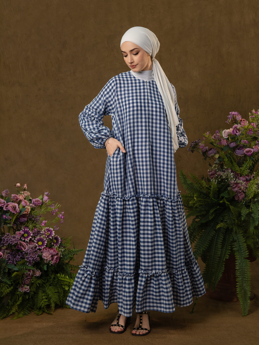 Alora Gingham Dress