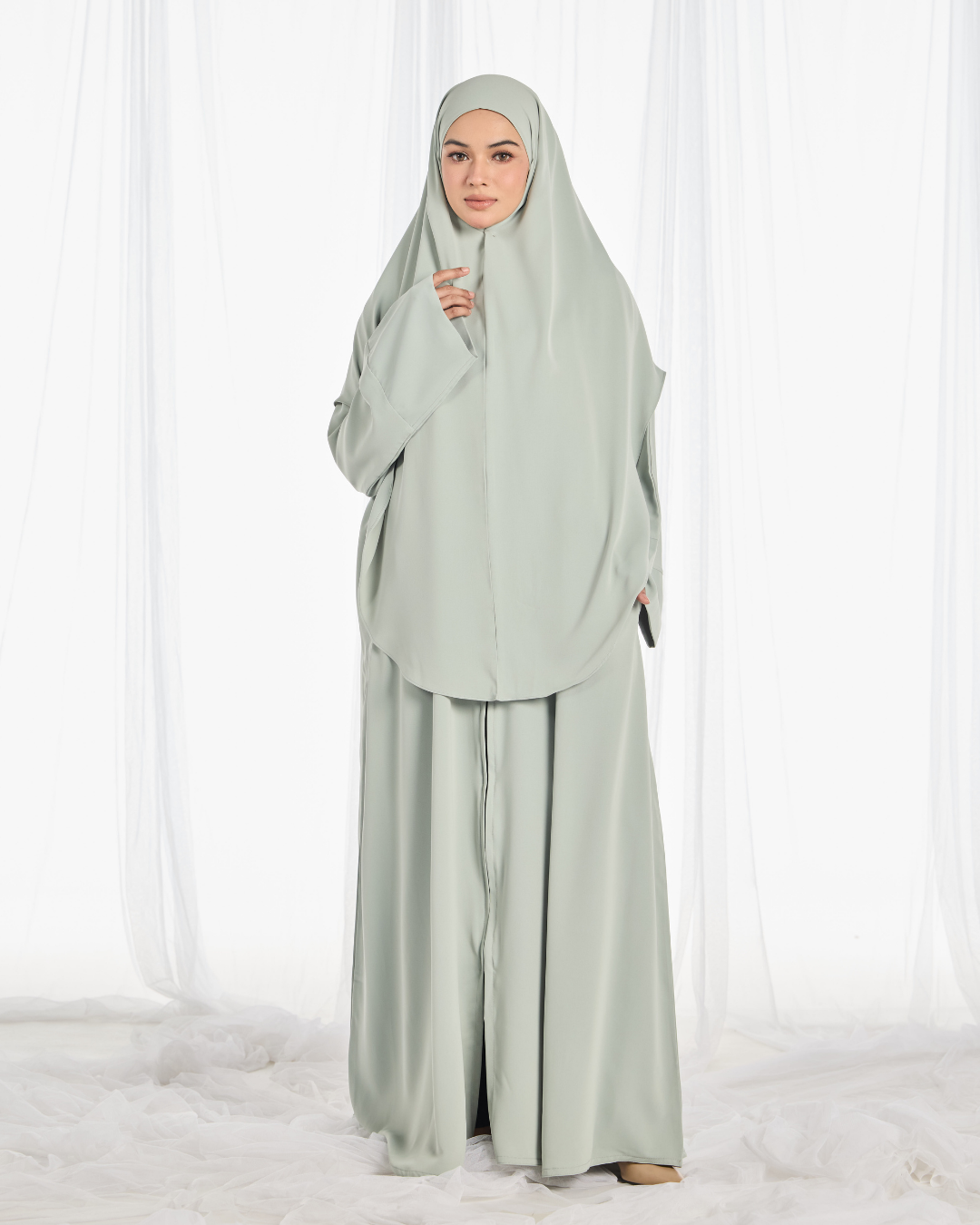 Safa Khimar Umrah Set in Mint