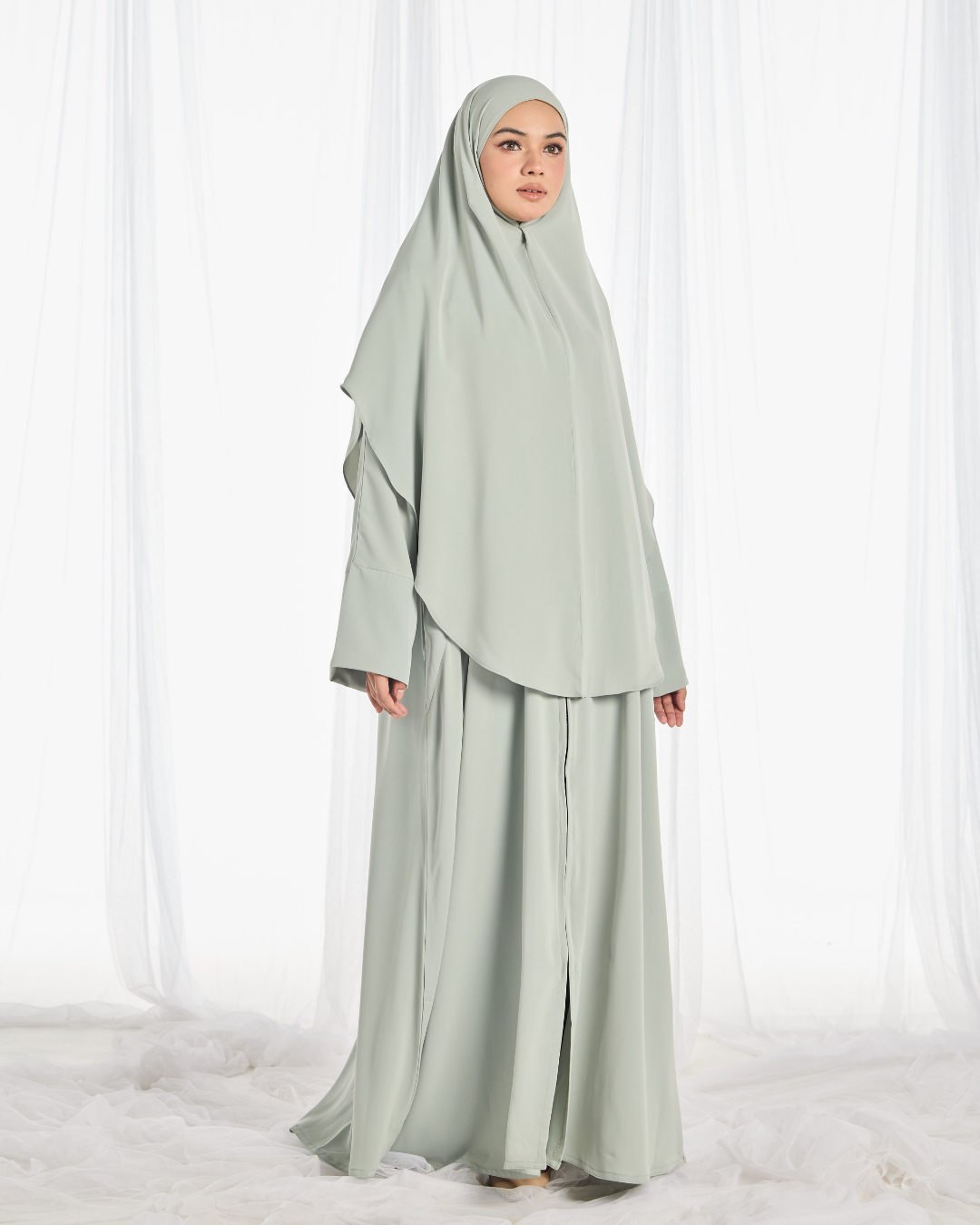 Safa Khimar Umrah Set in Mint