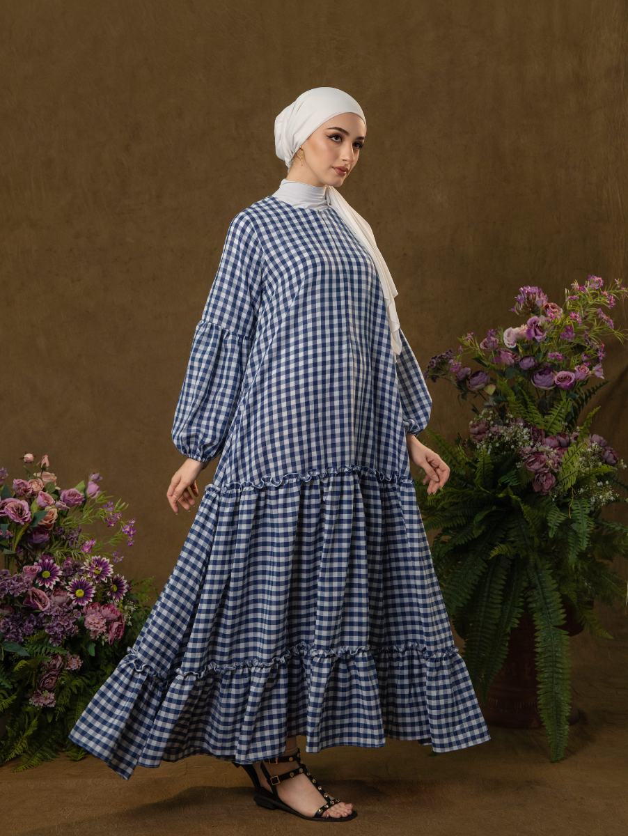 Alora Gingham Dress