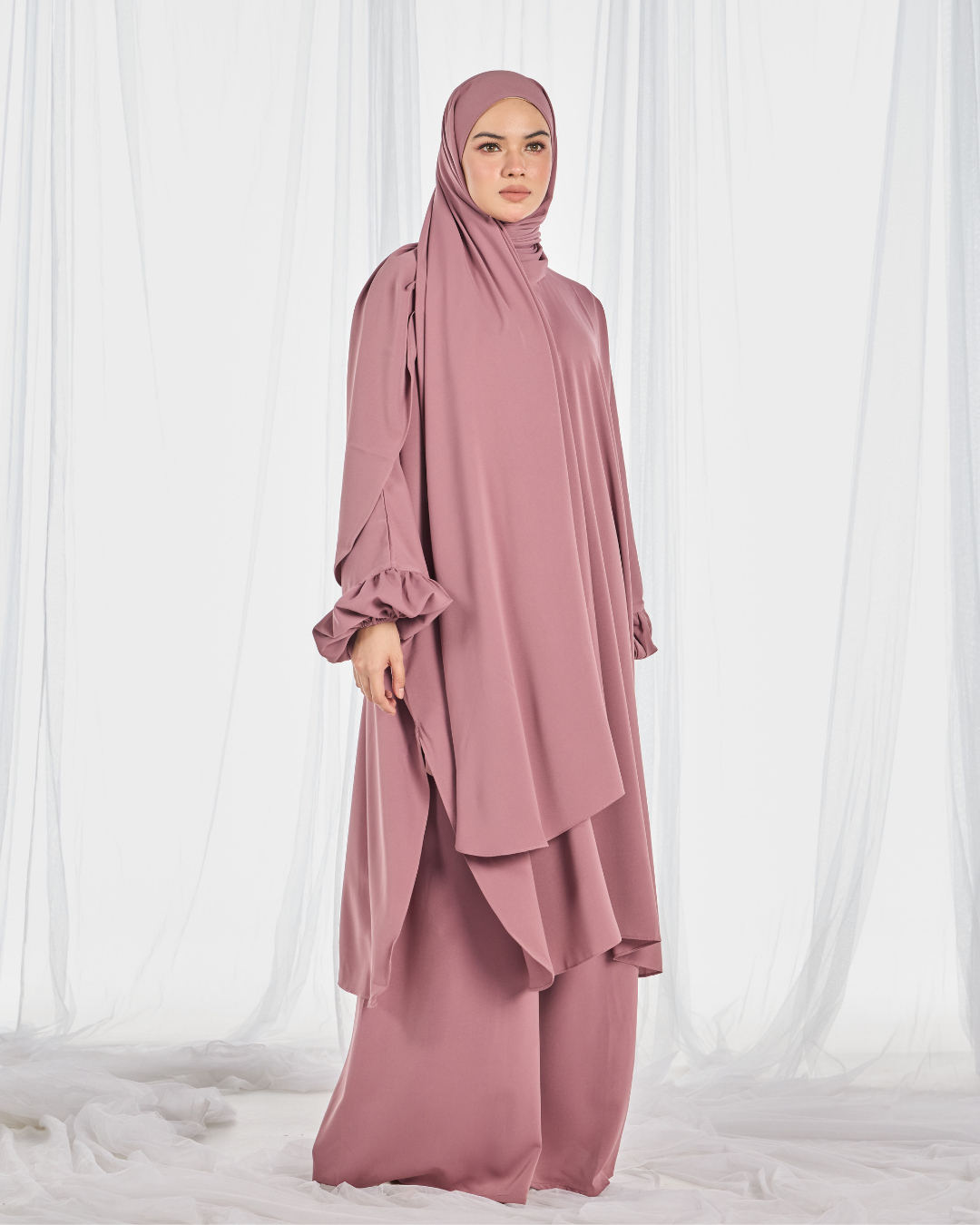Hajar Pantsuit in Dusty Rose