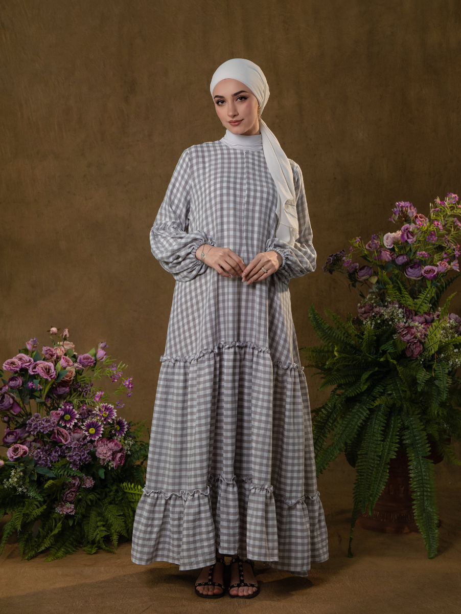 Alora Gingham Dress