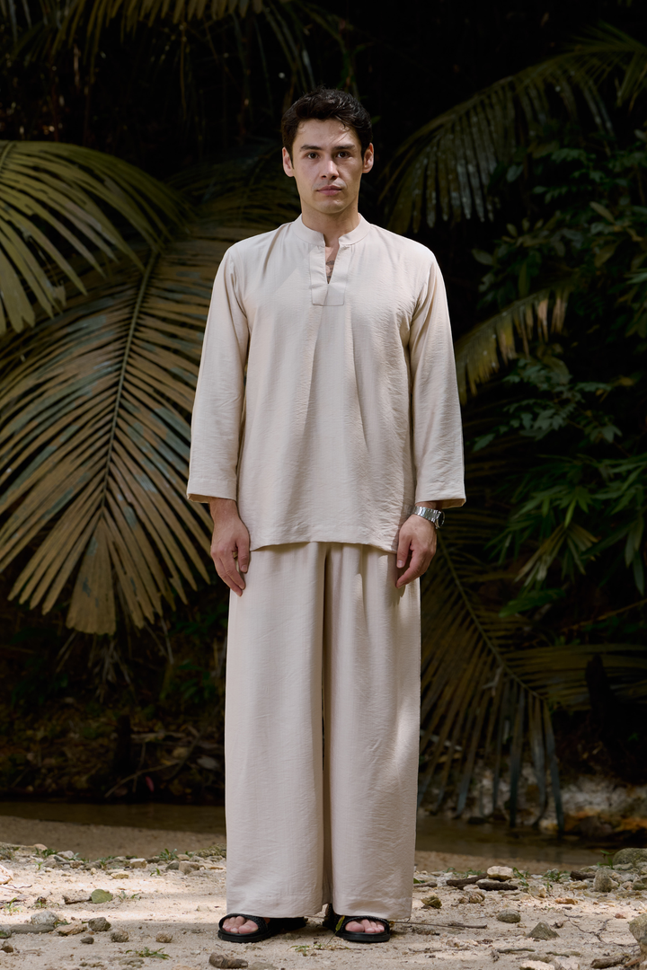 Wiranta Linen Set in Cream