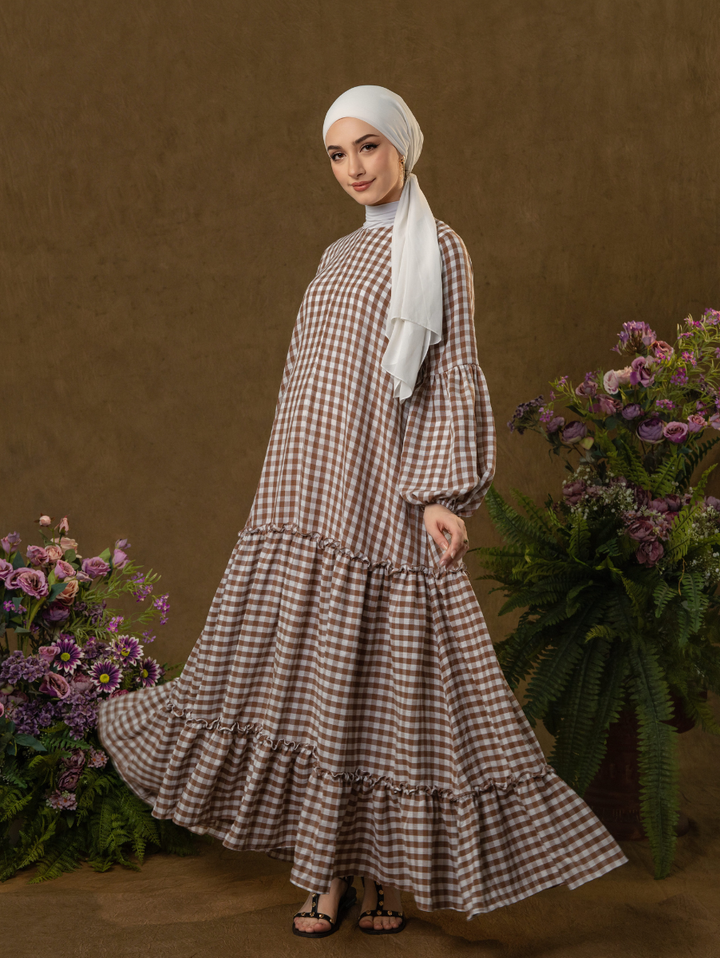 Alora Gingham Dress