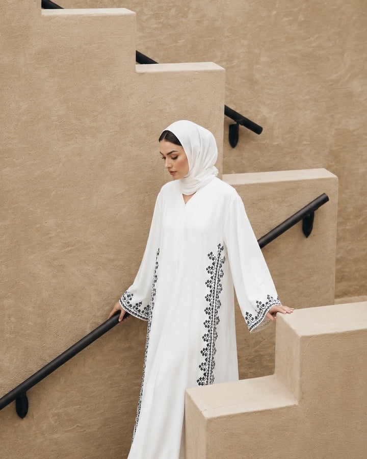 Dania Abaya in White