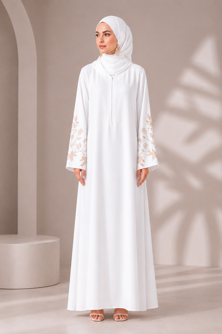 Davina Abaya in White