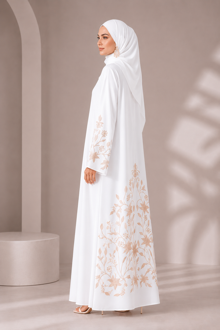 Davina Abaya in White