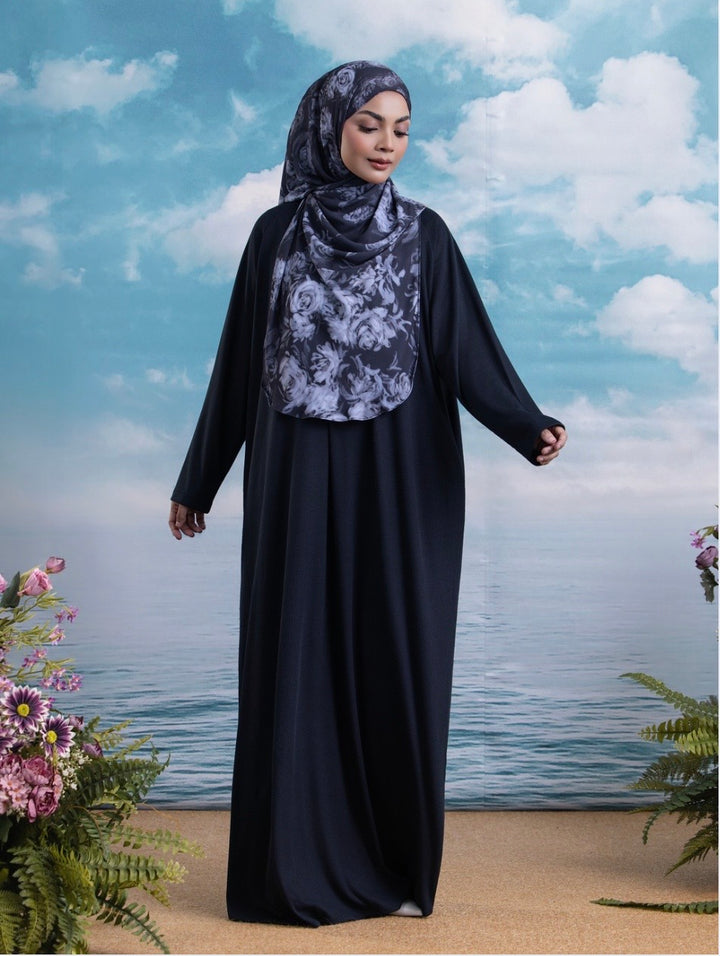 Eman Ribbed Batwing Abaya